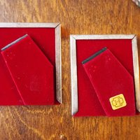 Vintage picture frames | Set of two silver plated frames | Silver plated picture frames | Tiny vintage picture frames