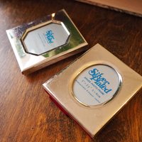 Vintage picture frames | Set of two silver plated frames | Silver plated picture frames | Tiny vintage picture frames