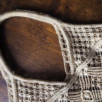 Vintage macrame bag | Macrame market bag | Macrame woven handbag | Boho macrame bag | Vintage market bag