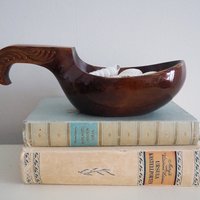 Vintage wooden bowl | Decorative bowl | Handcarved wooden bowl | Vintage wood bowl