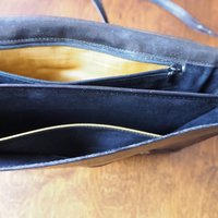 Vintage leather envelope bag | Vintage leather bag | Black envelope bag | Vintage leather crossbody bag