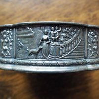 Vintage silver plated jewelry box | Made in Japan | Vintage silver plated trinket box | Vintage Japanese trinket box