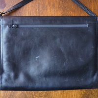 Vintage leather envelope bag | Vintage leather bag | Black envelope bag | Vintage leather crossbody bag