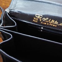Vintage leather envelope bag | Vintage leather bag | Black envelope bag | Vintage leather crossbody bag