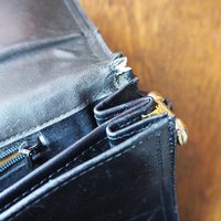 Vintage leather envelope bag | Vintage leather bag | Black envelope bag | Vintage leather crossbody bag