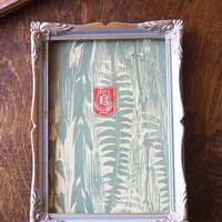 Vintage wooden photo frame | Silver tone picture frame 14x19 cm | Vintage wooden picture frame | Vintage Eklöf photo frame