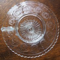 Vintage candlestick holder | Glass candlestick holder | Vintage glass candle holder | Vintage chamber style candle holder