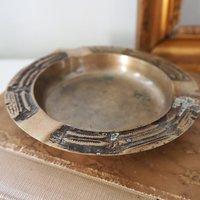 Vintage brass ashtray | Vintage ashtray | Brass ashtray