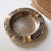 Vintage brass ashtray | Vintage ashtray | Brass ashtray