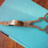 Vintage brass wick cutter | Brass candlewick scissors | Brass candlewick trimmer | Brass wick cutter | Vintage wick cutter