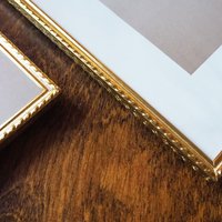 Set of two vintage photo frames | Set of two matching vintage frames | Vintage brass frame set 15x20 cm and 18x24 cm | Vintage Jyden frames