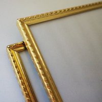 Set of two vintage photo frames | Set of two matching vintage frames | Vintage brass frame set 15x20 cm and 18x24 cm | Vintage Jyden frames