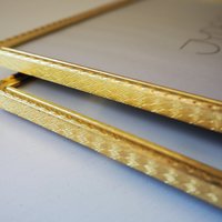 Set of two vintage photo frames | Set of two matching vintage frames | Vintage brass frame set 15x20 cm and 18x24 cm | Vintage Jyden frames