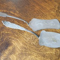 Vintage alpacca silver cake server | Vintage cake server | Alpacca silver cake server | Ornate cake server | Vintage pie server