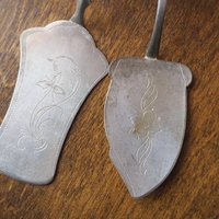 Vintage alpacca silver cake server | Vintage cake server | Alpacca silver cake server | Ornate cake server | Vintage pie server
