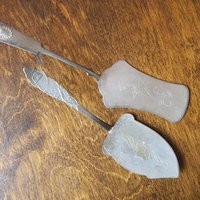 Vintage alpacca silver cake server | Vintage cake server | Alpacca silver cake server | Ornate cake server | Vintage pie server