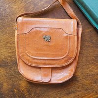 Vintage leather crossbody bag | Small crossbody bag | Vintage leather bag | Brown leather bag