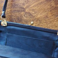 Vintage leather purse bag | Vintage leather bag | Black purse bag | Vintage leather clutch | Vintage purse