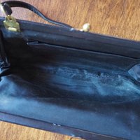 Vintage leather purse bag | Vintage leather bag | Black purse bag | Vintage leather clutch | Vintage purse