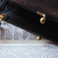 Vintage leather purse bag | Vintage leather bag | Black purse bag | Vintage leather clutch | Vintage purse