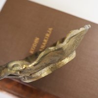 Vintage trinket dish | Vintage brass trinket dish | Vintage soap dish | Vintage angel dish | Vintage jewelry dish