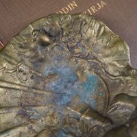 Vintage trinket dish | Vintage brass trinket dish | Vintage soap dish | Vintage angel dish | Vintage jewelry dish
