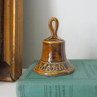 Vintage handbell | Ceramic hand bell | Ceramic table bell | Vintage table bell | Small vintage handbell