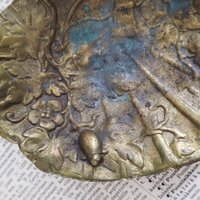 Vintage trinket dish | Vintage brass trinket dish | Vintage soap dish | Vintage angel dish | Vintage jewelry dish