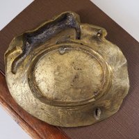 Vintage trinket dish | Vintage brass trinket dish | Vintage soap dish | Vintage angel dish | Vintage jewelry dish