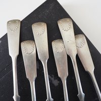 Set of six vintage tablespoons | Large vintage spoons | Musla tablespoons | Vintage alpacca silver tablespoons | Vintage alpacca spoons
