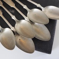 Set of six vintage tablespoons | Large vintage spoons | Musla tablespoons | Vintage alpacca silver tablespoons | Vintage alpacca spoons