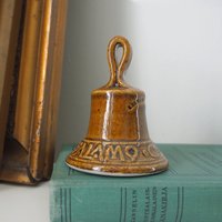 Vintage handbell | Ceramic hand bell | Ceramic table bell | Vintage table bell | Small vintage handbell