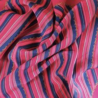 Vintage silk scarf | Striped silk scarf | Small vintage silk scarf | Silk scarf