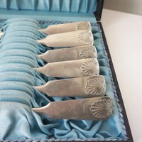 Set of six vintage tablespoons | Large vintage spoons | Musla tablespoons | Vintage alpacca silver tablespoons | Vintage alpacca spoons