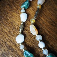 Set of two vintage necklaces | Vintage tumblestone necklaces | Chunky crystal necklaces | Matching tumblestone necklaces