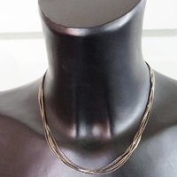 Vintage multichain necklace | Silver tone necklace | Vintage silver tone necklace | Multi-chain necklace | Thin multichain necklace