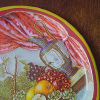 Vintage Daher Decorated Ware tray | Vintage floral tin tray | Vintage scalloped tin tray | Vintage tray | Made in England