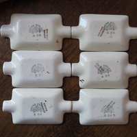 Vintage cigarette box | Vintage ashtray set | Empire England cigarette box and ashtrays | Three muses cigarette box