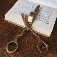 Vintage brass wick cutter | Brass candlewick scissors | Brass candlewick trimmer | Brass wick cutter | Vintage wick cutter