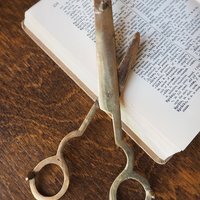 Vintage brass wick cutter | Brass candlewick scissors | Brass candlewick trimmer | Brass wick cutter | Vintage wick cutter
