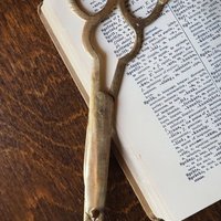 Vintage brass wick cutter | Brass candlewick scissors | Brass candlewick trimmer | Brass wick cutter | Vintage wick cutter