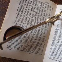 Vintage brass wick cutter | Brass candlewick scissors | Brass candlewick trimmer | Brass wick cutter | Vintage wick cutter