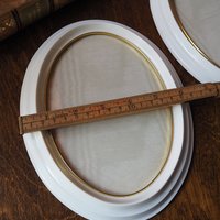 Set of two vintage picture frames | Oval photo frames | Vintage Jyden photo frames | Vintage photo frames