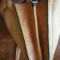 Vintage leather crossbody bag | Vintage leather bag | Light brown leather bag | Vintage handbag