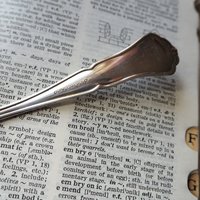 Set of six vintage spoons | Vintage spoons | Vintage alpacca silver spoons | Vintage alpacca spoons