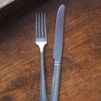 Vintage cutlery set for six | Silver plated cutlery set | Vintage silver plated forks and knives | Camden cutlery set