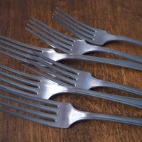 Vintage cutlery set for six | Silver plated cutlery set | Vintage silver plated forks and knives | Camden cutlery set