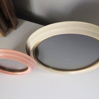 Set of two vintage picture frames | Oval photo frames | Vintage Jyden photo frames | Vintage photo frames