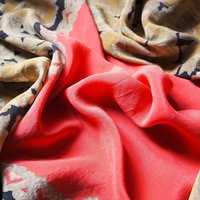 Vintage silk scarf | Floral silk scarf | Large vintage silk scarf | Square silk scarf