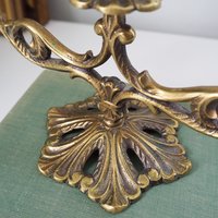 Vintage brass candelabra | Brass candelabra | Three arm brass candlestick holder | Three arm candelabra